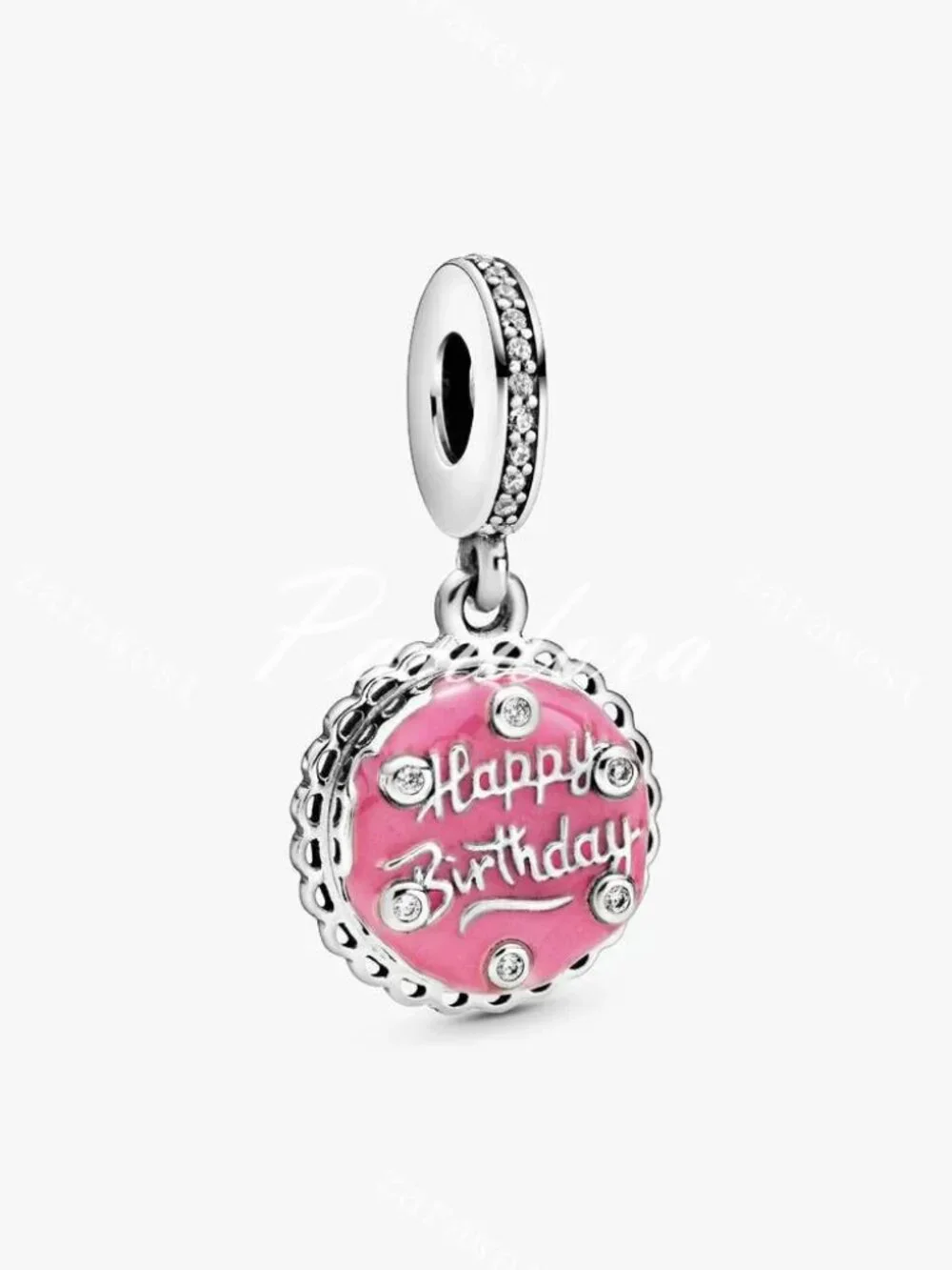 Pandora Pink Birthday Cake Dangle Charm